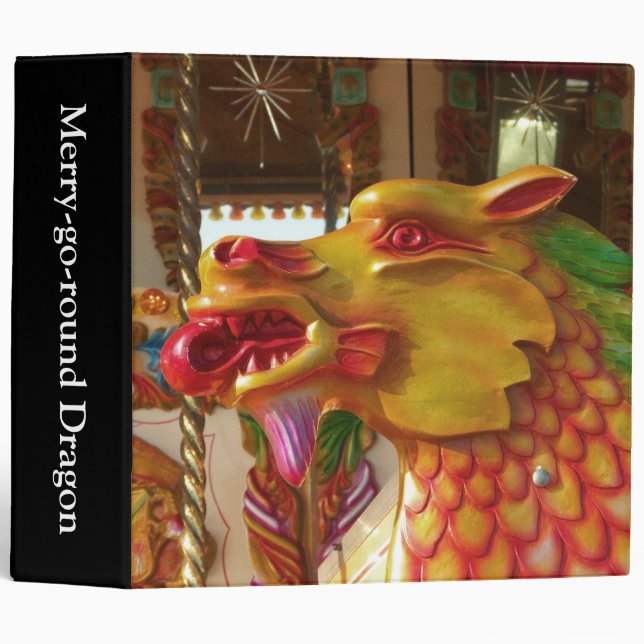 Merry-go-round Dragon (2in) Binder (Front/Spine)