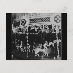 Merry Go Round Holiday Postcard