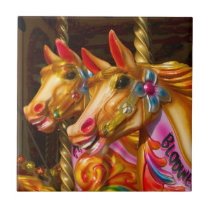 Merry-go-round Horses Tile