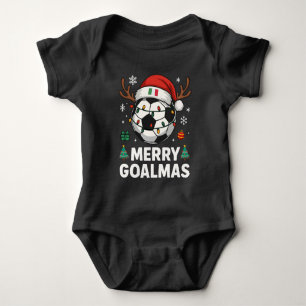 Merry Goalmas Italy - Funny Soccer Christmas Baby Bodysuit