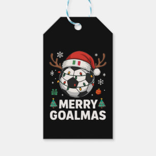 Merry Goalmas Italy - Funny Soccer Christmas Gift Tags