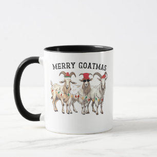Merry Goatmas Animal Goat Lover Merry Christmas  Mug