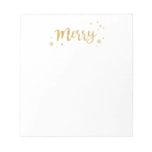 Merry (Gold) Notepad