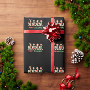 Merry Goosemas Goose Santa Ugly Sweater Christmas Wrapping Paper