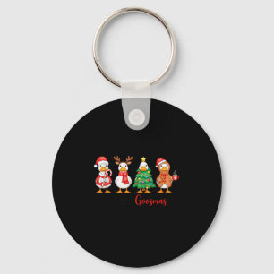 Merry Goosmas - Just A Jolly Goose - Christmas Goo Keychain