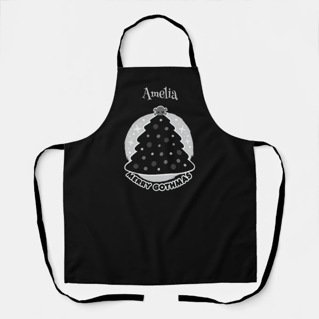 Merry Gothmas Personalized Apron (Front)