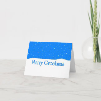 Merry Greekmas - Carte de Noël grecque