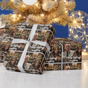 Merry Griftmas Donald and Melania Wrapping Paper