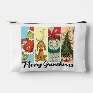 Merry Grinchmas Holiday Collage Accessory Pouch