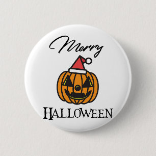 Merry Halloween, Halloween Christmas, Humour Hallo 2 Inch Round Button