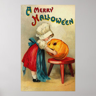 Merry Halloween Wishes Poster