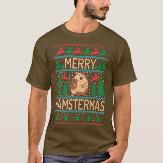 Merry Hamstermas Cute Hamster Lover Xmas Premium  T-Shirt