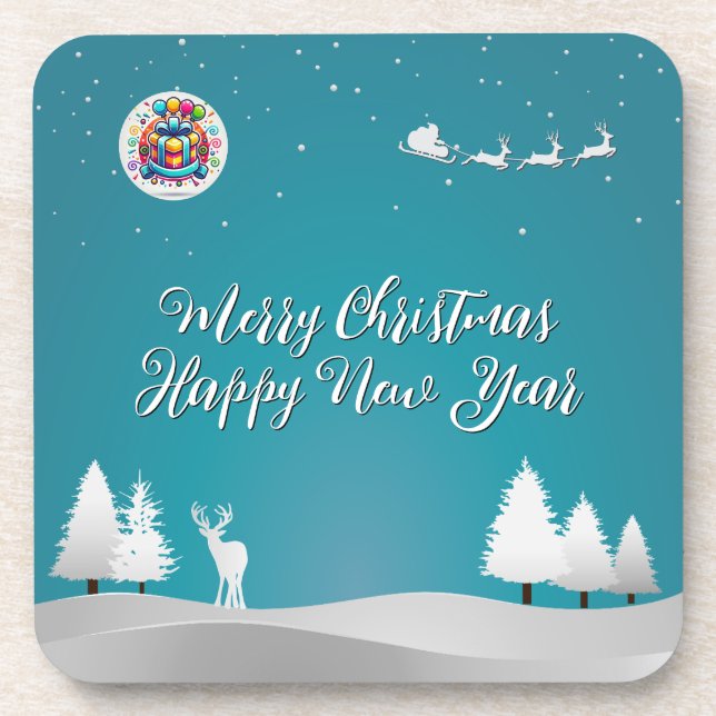 Merry Happy Coaster (Front)