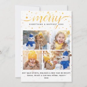 MERRY Holiday Card + Colour-Matching Typography