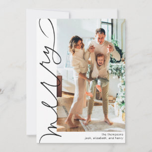 Merry Holiday Personalized Photo Card