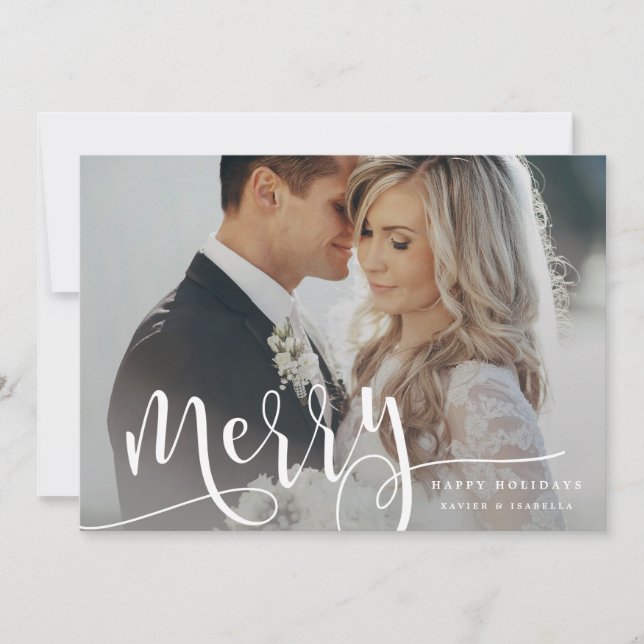 Merry Holiday Photo Card (Front)