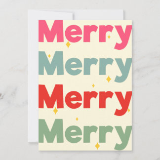 Merry Holiday Season Flat Card