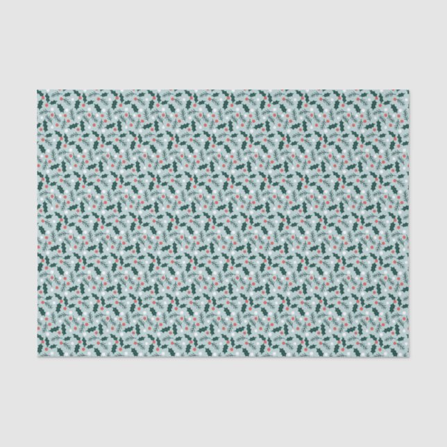 Merry Holly Days Tissue Paper (Front)