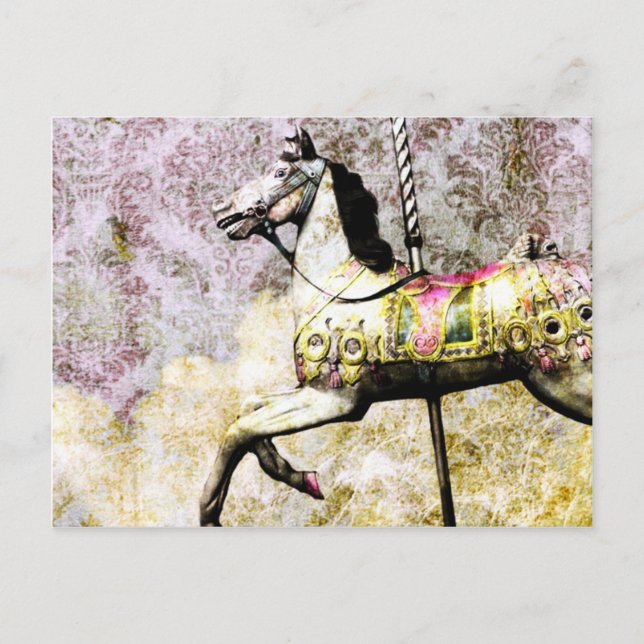 Merry Horse Holiday Postcard (Front)