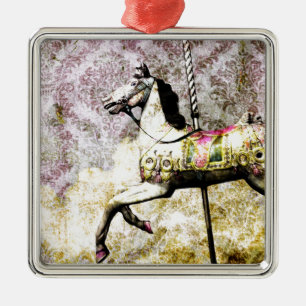Merry Horse Metal Ornament