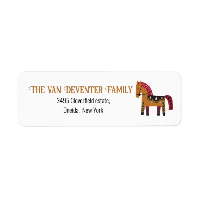  Merry Horse Return Address Label (Front)