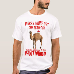 Merry Hump Day Christmas Camel T-shirt