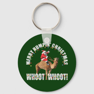 Merry Humpin' Christmas Santa & Camel Keychain