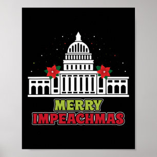 Merry Impeachmas Anti-trump Democrat Christmas Gif Poster