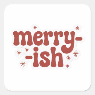 Merry-ish Funny Christmas Sticker