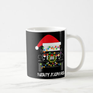 Merry Jeepmas Ugly Light Reindeer Christmas Long S Coffee Mug