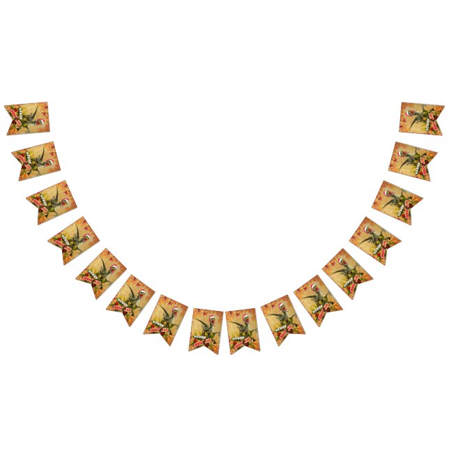 Merry Jurassic Christmas (II) Bunting Flags (All)