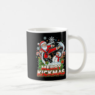 Merry Kickmas Ugly Christmas Jiu Jitsu Funny Santa Coffee Mug
