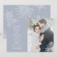 Merry Kisses Warm Wishes Snowflake Photo