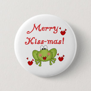 Merry Kissmas 2 Inch Round Button