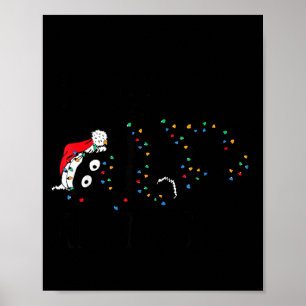 Merry Kissmy Angry Cat Christmas Funny Sarcastic H Poster