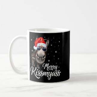 Merry Kissmy Sarcastic Xmas Funny Pajama Christmas Coffee Mug