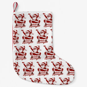 Merry Kissmyass Snarky Christmas Sarcastic Santa Small Christmas Stocking