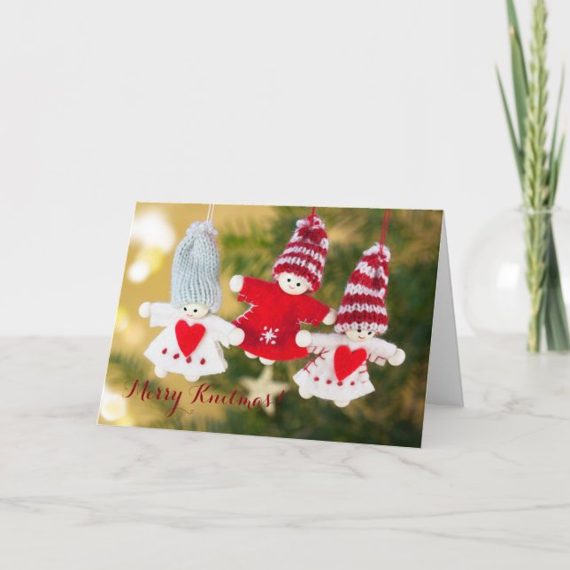 Merry Knitmas card (Front)
