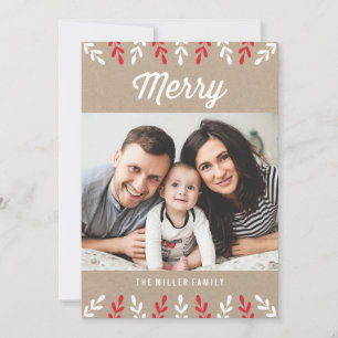 Merry Kraft Carte photo de vacances