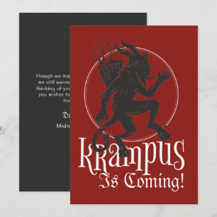 Merry Krampus Christmas Holiday Card