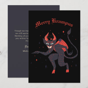 Merry Krampus Christmas Holiday Card