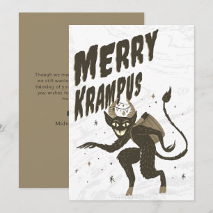 Merry Krampus Christmas Holiday Card