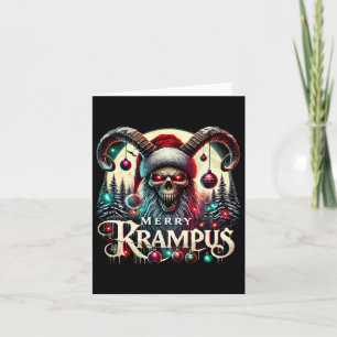 Merry Krampus Christmas Krampus Is Coming To Town Card