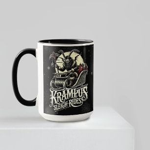 Merry Krampus Christmas Krampus Sleigh Rides Mug