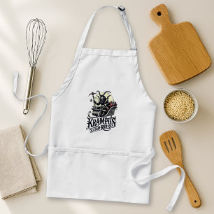 Merry Krampus Christmas Krampus Sleigh Rides Standard Apron