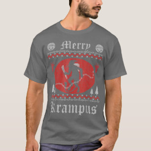Merry Krampus Horror Christmas Evil Pajama Evil P T-Shirt