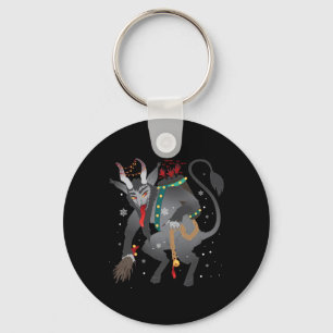 Merry Krampus Horror Christmas Evil Pajama Evil Pa Keychain