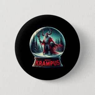 Merry Krampus Krampus Is Coming To Town Xmas Horro 2 Inch Round Button