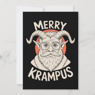 Merry Krampus Mythical Christmas Xmas Holiday Card