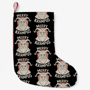 Merry Krampus Mythical Christmas Xmas Holiday Small Christmas Stocking